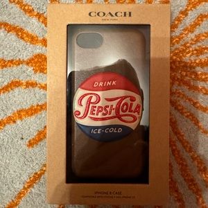 Coach Pepsi iPhone 8, iPhone 7, iPhone 6S Leather Case